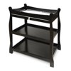 Badger Basket Sleigh Style Baby Changing Table - Black
