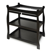 Badger Basket Sleigh Style Baby Changing Table - Black