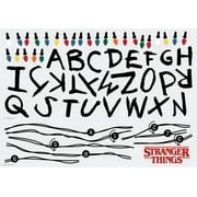 Netflix Stranger Things Christmas Lights Peel And Stick Giant Wall Decals With Alphabet