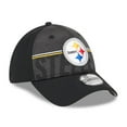 thumbnail image 3 of Men's New Era Black Pittsburgh Steelers 2023 NFL Training Camp 39THIRTY Flex Hat, 3 of 6