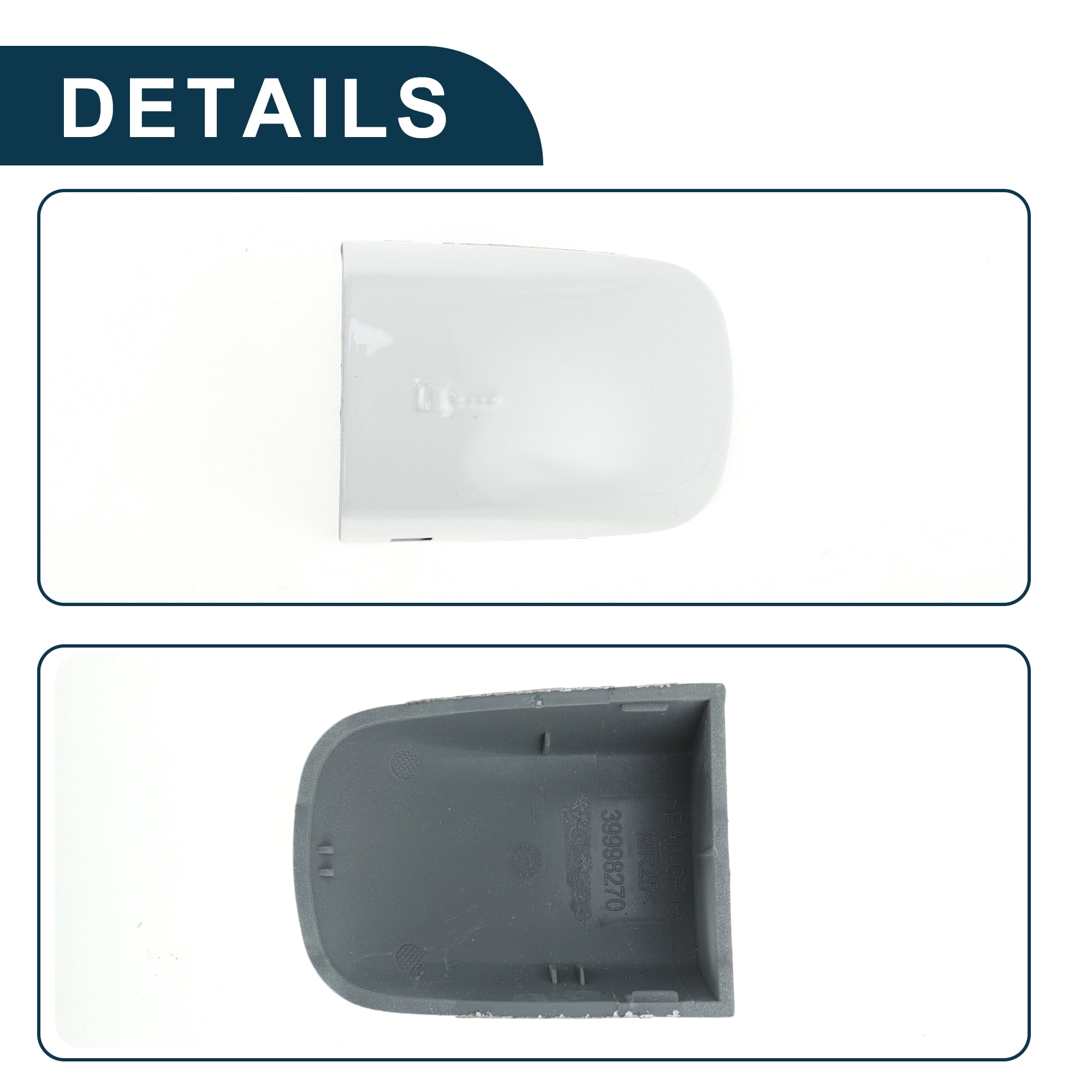 Unique Bargains Door Handle Cover for Volvo S40 S80 XC60 XC70 MK2 White