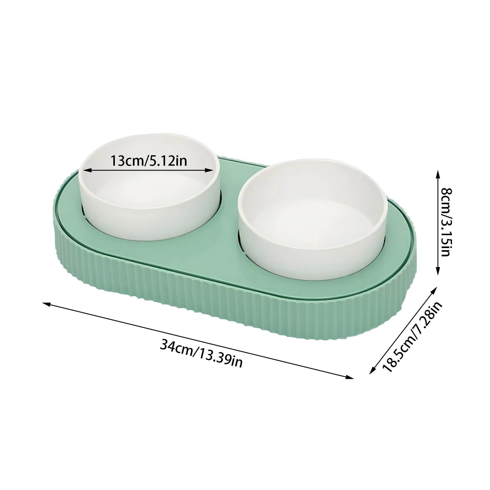 Heated Cat Bowl,Thermostatic Raised Cat Food and Water Bowl Set with USB Heating,Anti Vomiting Slow Feeder for Indoor Cats,Non Freezing Winter Pet Dish for Feral Cat Feeding Station