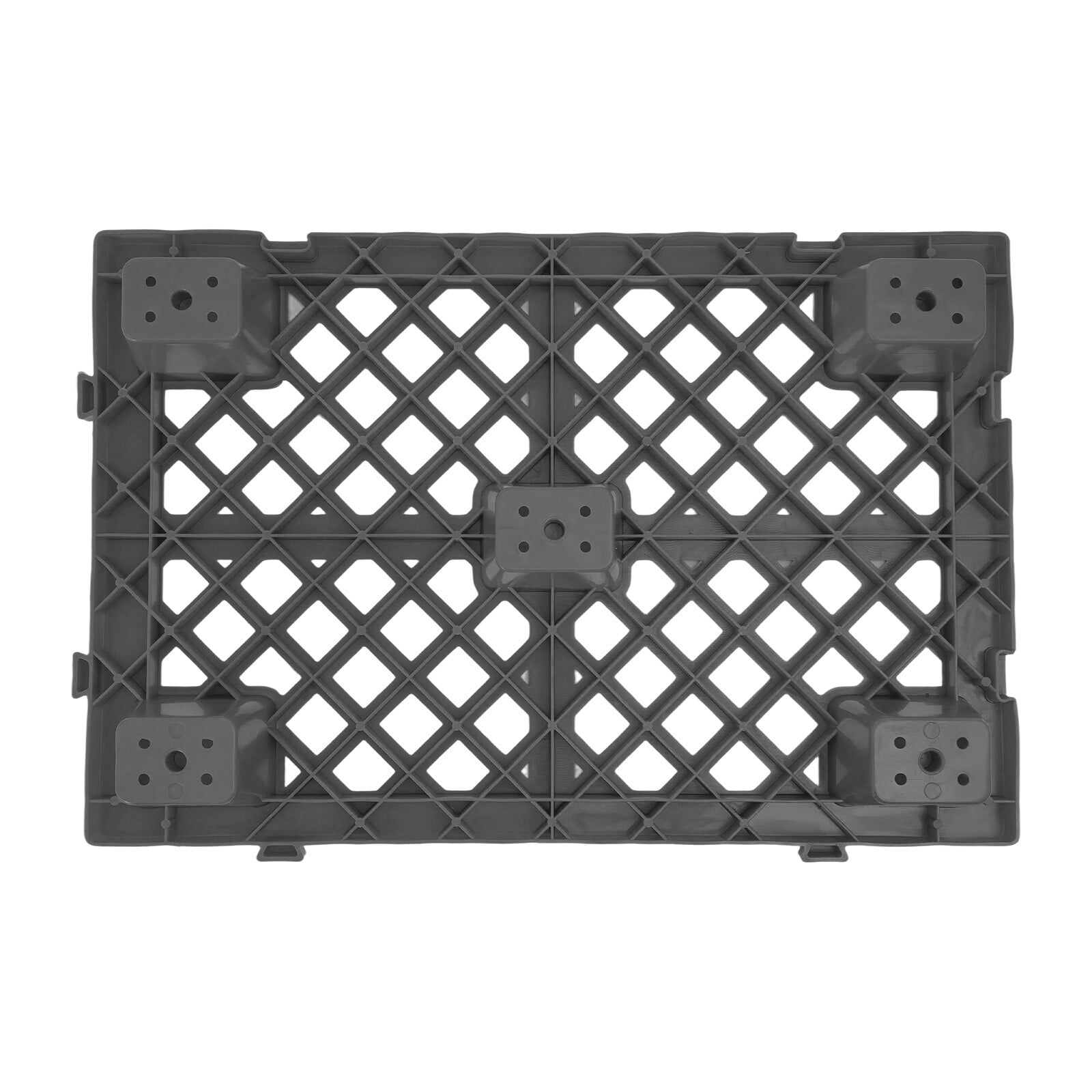 6 Pcs Moisture-Proof Plastic Pallets Stackable Interlocking Storage Pallets 60*40*10cm for Warehouses, Factories, Logistics Centers