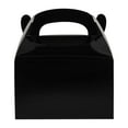 thumbnail image 5 of Restaurantware Black Kraft Gable Boxes 100 Count 6 x 3.5 x 3.5 Inches Paper Greaseproof Party Favor Boxes Small Gift Boxes With Handles Disposable Black, 5 of 11