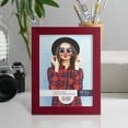 thumbnail image 6 of Bold Burgundy Solid Wood Picture Frame, 6 x 8, 6 of 8