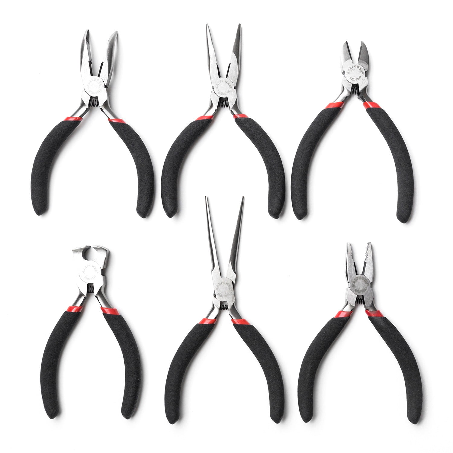 MAXPOWER 6piece Mini Pliers 4.5inch Set