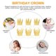 thumbnail image 3 of Birthday Crown Golden Prince Crown Hats for Birthday Party 6Pcs Set, 3 of 4