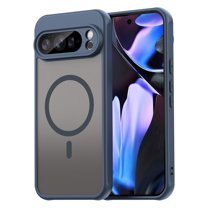 YEYKX Magnetic for Google Pixel 10 Pro XL Case [Compatible with MagSafe] [Military Grade Drop Protection] Translucent Matte Shockproof Phone Case,Blue