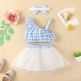 thumbnail image 5 of Gerichy Girls Summer Outfits, Toddler Baby Girls 2PC Outfits Jumpsuit Cute Strawberry Printed Sleeveless Big Bow Dress And Soft Sun Hat Summer Flowy Beach Dresses Two Piece Sets, 5 of 9