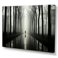 thumbnail image 2 of Designart "Silence Photography: Black And White Forest" Forest Wall Art Prints, 2 of 7