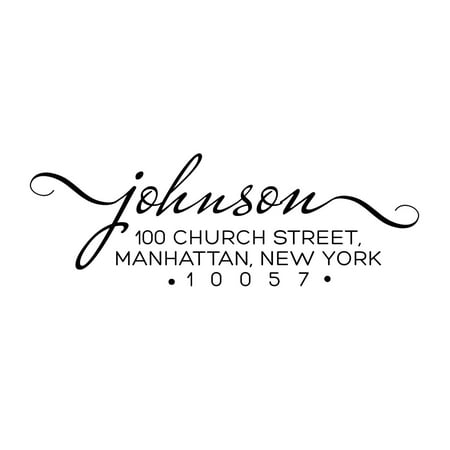 Personalized Return Address Stamp Self Inking Custom Rubber Stamper Johnson Colop By Printtoo