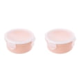 thumbnail image 2 of Berry Storage Containers 2 Pcs – Small Round Airtight Plastic Jars with Lids, Leakproof Crisper Box for Fruits, Snacks, Cheese, Lunch Meat, Fridge Organizer, Stackable, 2 of 7