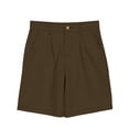 thumbnail image 4 of Women's Bermuda Long Shorts with Pockets, 9" Wide Leg Knee Length Shorts for Women, Walking Casual Workout Bottoms, 4 of 7