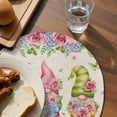 thumbnail image 3 of Spring Gnomes Round 13 Inch Placemats Set of 2, Vintage Botanical Blossom Rose Leaves HeatResistant Non Slip Place Mats for Dining Table, Wipeable Braided Kitchen Table Mats for Housewarming, 3 of 9