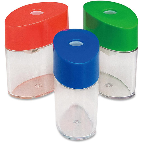 Integra Assorted Color Oval Plastic Sharpeners