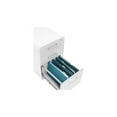 thumbnail image 5 of Poppin White + Light Gray Stow 3-Drawer Mobile Vertical File Cabinet With Lock, 5 of 5