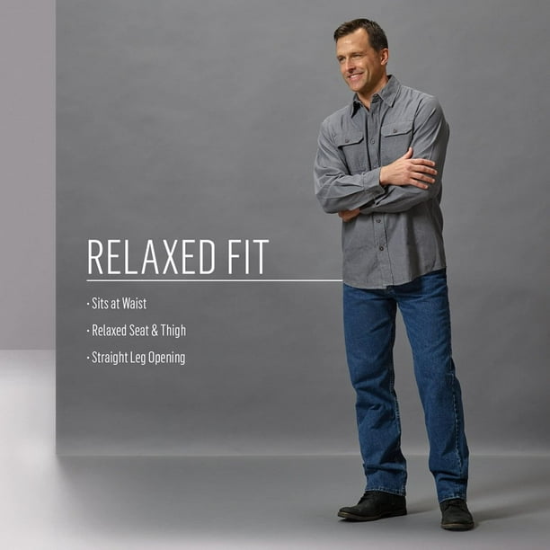 Wrangler Mens Genuine Relaxed Fit Jean