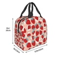 thumbnail image 3 of Gaeub Red Strawberry Print Lunch Bag Lunch Box for Women Men,Reusable Insulated Lunch Bags for Adults,Leakproof Cooler Lunch Tote Bag, Large Capacity for Work Travel Picnic, 3 of 8