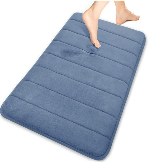 Memory Foam Bath Mat 17 "X 24" Soft Comfortable Bathroom Rugs Non Slip Super Water Absorbent Easier to Dry Bathroom Floor Rug w/10 color