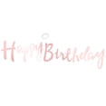 thumbnail image 3 of Pancarta de Feliz Cumpleaños Sincero Decoración de Papel con Cuerda Oro Rosa, 3 of 10