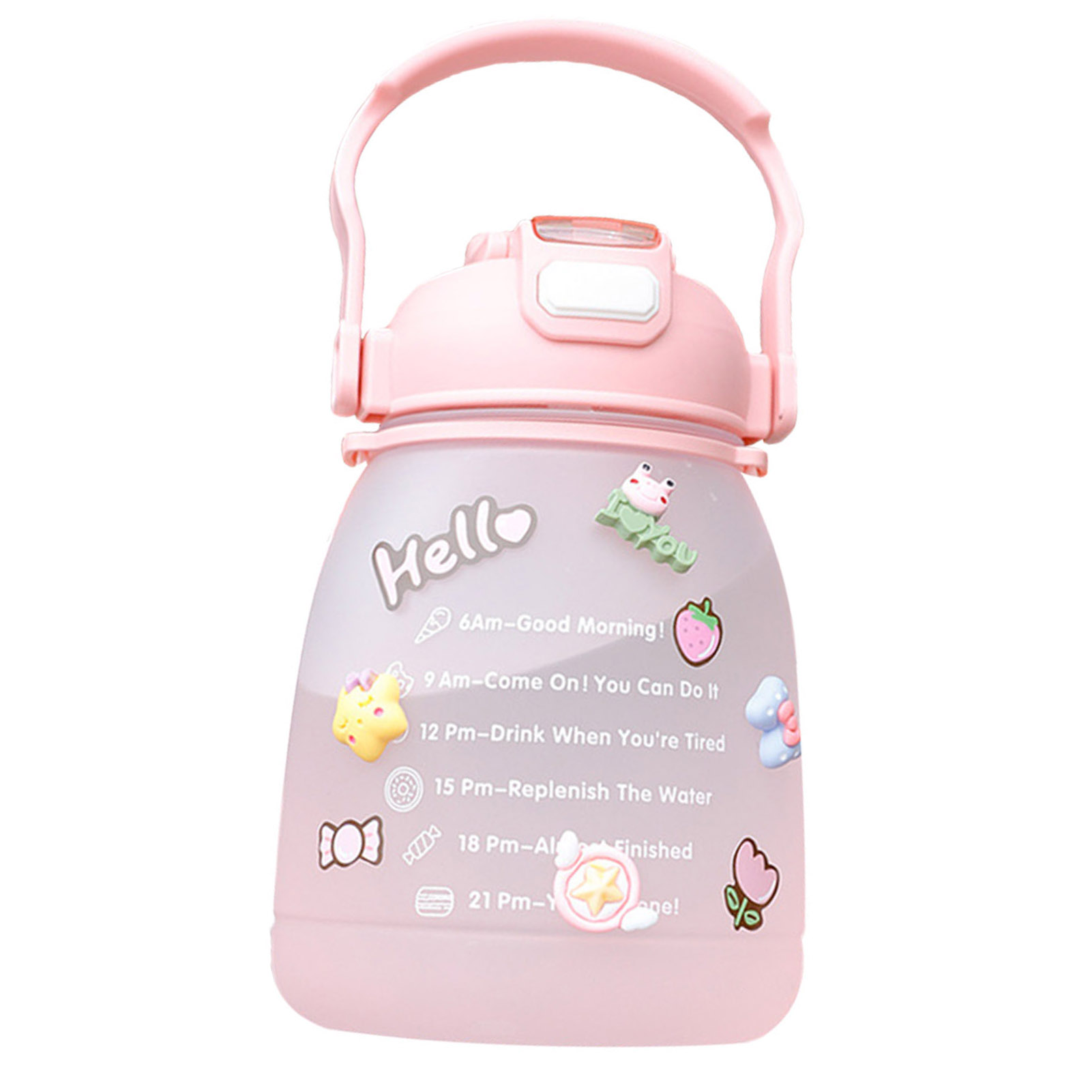 KABOER Cute Water Bottles 1300Ml Large Capacity Big Pot Belly Water