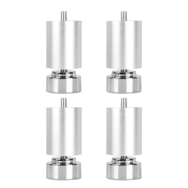 4 patas de mesa M10 para muebles, patas de sofá de aleación, rosca M10 para marco de cama. Argenta 6cm