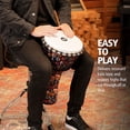 thumbnail image 4 of Meinl Percussion Series Travel Djembe Hand Drum Circle Instrument, Synthetic Shell and Head — NOT Made in China — African Mali Weave Rope Tuning, 2-Year Warranty (PADJ7-M-F), 4 of 4