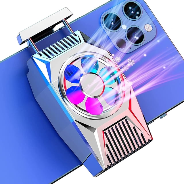 Cooler for Mobile Phone,Phone Cooler Radiato Smartphone Phone Cooler Radiator for iPhone iOS/Android Gaming Semiconductor Heatsink Cell Phone Cooling Fan Mobile Radiator Cooling