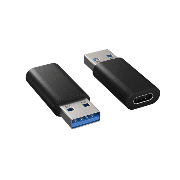 USB-C Female to USB-A Male Adapter USB 3.2 Gen2, 10Gbps, Black