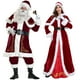 thumbnail image 2 of Disfraz navideño europeo y americano Vestido navideño de manga larga para mujer Papá Noel engrosado con chal Vestido de reina navideña, 2 of 5