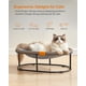 thumbnail image 3 of Cama elevada ovalada para gatos Feandrea 62x42x20 cm gris, 3 of 9