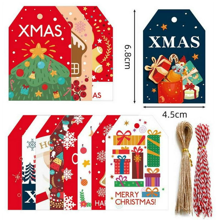 Christmas Gift Tags String  Christmas Xmas Gifts Tags - Christmas