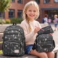 thumbnail image 5 of Unisex 900D Print 3 Piece Backpack Set Water-Resistant College Style Bookbag Back to School Backpack for Men Women, 5 of 6