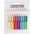 thumbnail image 1 of Jinsinto Eco-Friendly Birthday Candles, Primary Colors (12-Count), 1 of 3