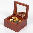 thumbnail image 1 of Slipping Through My Fingers Music Box, Hand Crafted Miniature Walnut Wood Music Boxes, 1 of 4