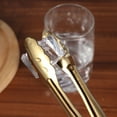 thumbnail image 2 of OUNONA 4pcs Stainless Steel Sugar Tongs, Metal Tongs Bread Tongs Cube Clip for Kitchen Restaurant ( Golden ), 2 of 6
