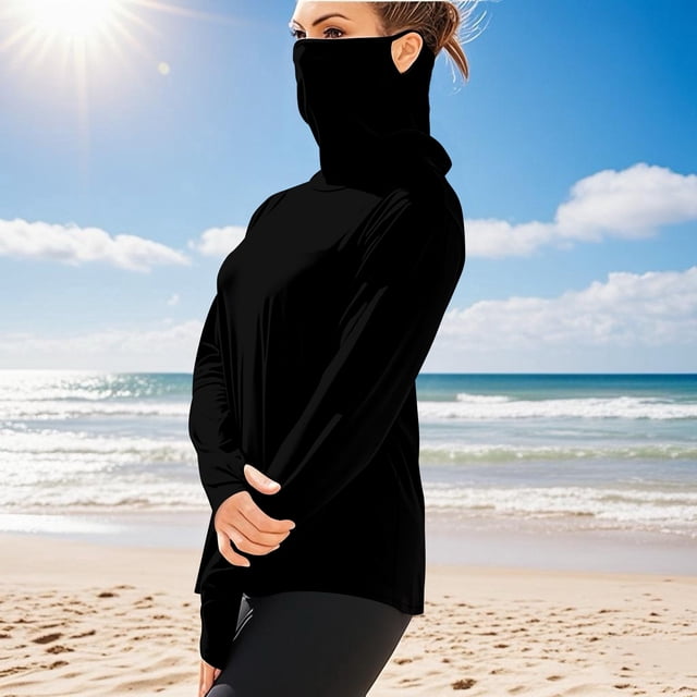 BLCHUNen Unisex Summer Sun Protection Shirts Long Sleeve Plus Size Breathable Quick Drying Going out Active Athletic Trendy Tops