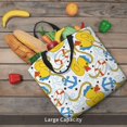 thumbnail image 6 of Naloa Ducks and Anchors Tote Bag for Women, Foldable Tote Bag With Zipper, Large Shoulder Bag, Top Handle Handbag for Travel, Work, Shopping, 6 of 9