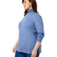 thumbnail image 3 of Woman Within Women's Plus Size Perfect Long Sleeve Turtleneck Shirt, 3 of 4