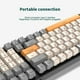 thumbnail image 5 of Injueey Teclado mecánico con cable, 100 teclas, retroiluminación, oficina, trabajo de negocios, portátil, reemplazo de teclado, Videojuegos y accesorios Interruptor rojo, 5 of 6