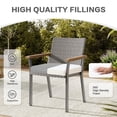 thumbnail image 4 of Aoodor Outdoor Seat Pads Chair Cushion W25''xD25'', Fade-resistant Polyester, Removable Cover with Hidden Zipper, Adaptable Secure Ties for patio, garden, or terrace, Set of 2, 4 of 7