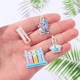 thumbnail image 2 of Conjunto de broches con forma de botella de productos químicos, lámpara de alcohol, microscopio, vaso de precipitados, insignia con forma de letras, suministros químicos creativos, 2 of 6