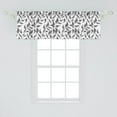 thumbnail image 2 of Ambesonne Abstract Window Valance, Leaves on Vines Nature, 54" X 18", Grey and White, 2 of 3