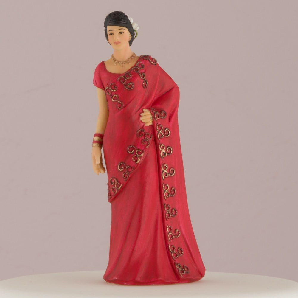 Weddingstar Traditional Indian Bride And Groom Wedding Cake Topper Walmart Com Walmart Com