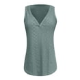 thumbnail image 6 of Sngxgn V Neck Tank Top for Women Camisole Shirt Blouse Sleeveless(Green,M), 6 of 6