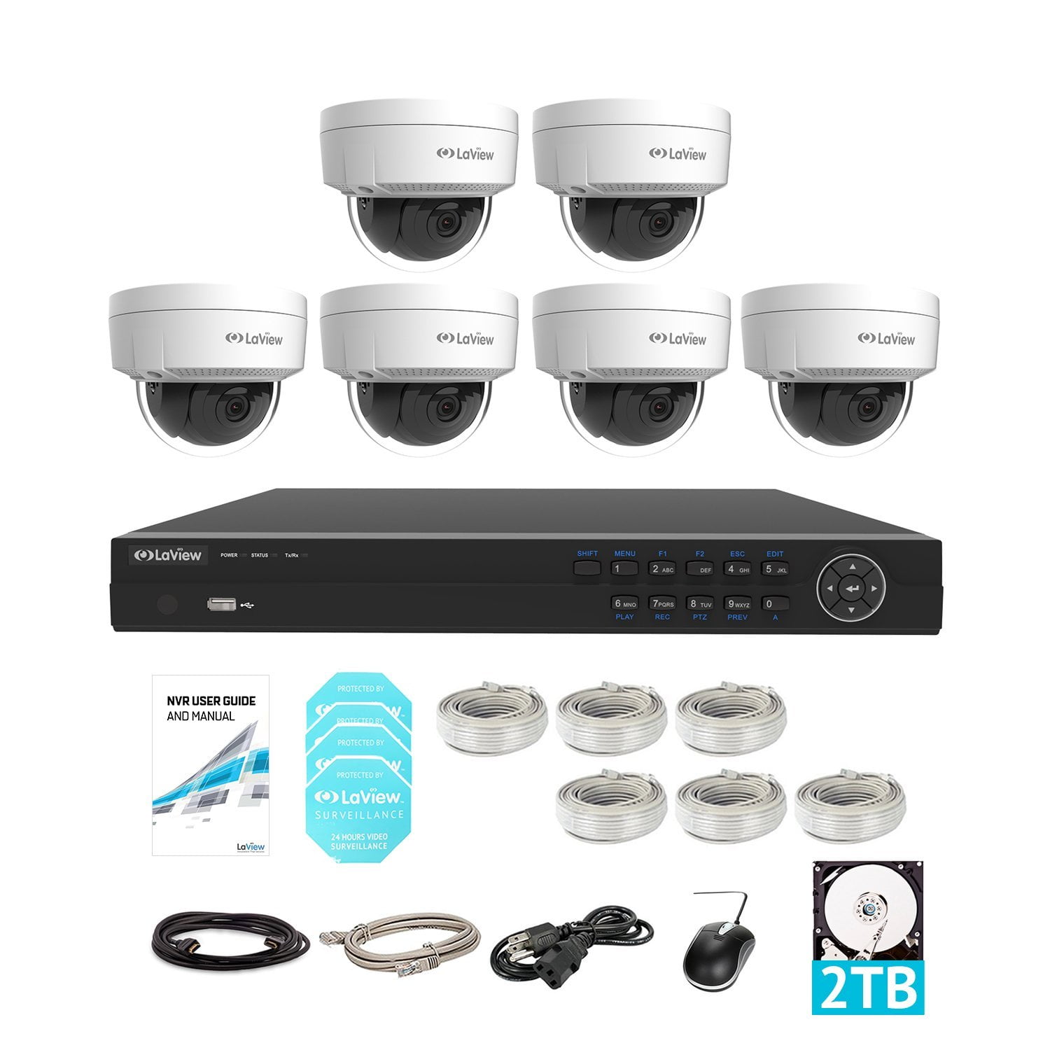 LaView 8 Channel 4K NVR Security System 