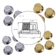 thumbnail image 2 of Tssuoun Electric Guitar Potentiometer Caps Volume Knob String Supplies Wear-resistant Tone Button Music Lovers Professionals Adults Gold 2T2V, 2 of 9