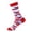 ZC Red, variant on Ankle Socks for Women Flag and Stripes Patriotic Novelty Print Comfortable Mid Calf Multicolor1 Womens Socks One Size