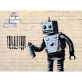 thumbnail image 2 of Art.com Robot Stretched Canvas Print Wall Art by Banksy, 32" x 24", 2 of 4