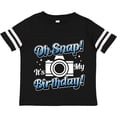 thumbnail image 3 of Inktastic Oh Snap Its My Birthday with Camera and Sparkles White Boys or Girls Toddler T-Shirt, 3 of 5